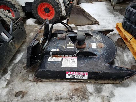 skid steer with brush hog rental|skid steer mower attachment rental.